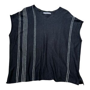 360Sweater 100% Linen Short Sleeve Sweater size S